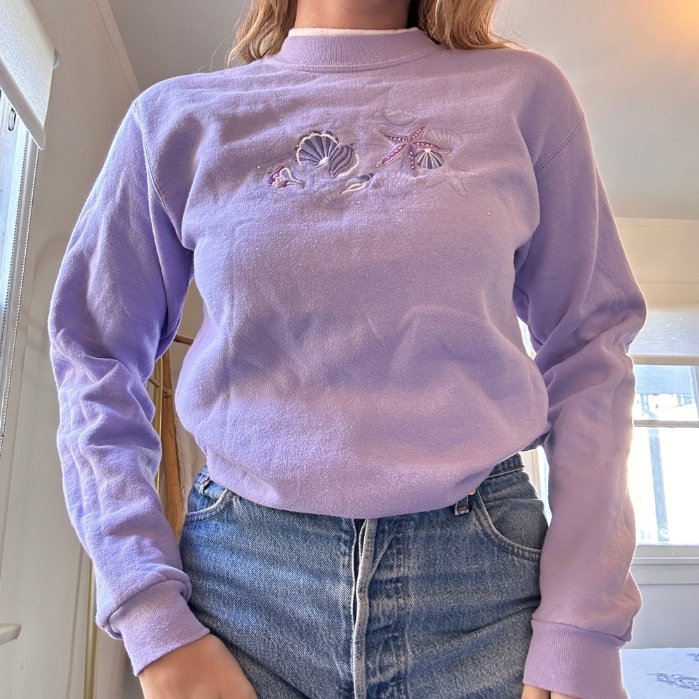 Double Collar Vintage Crewneck